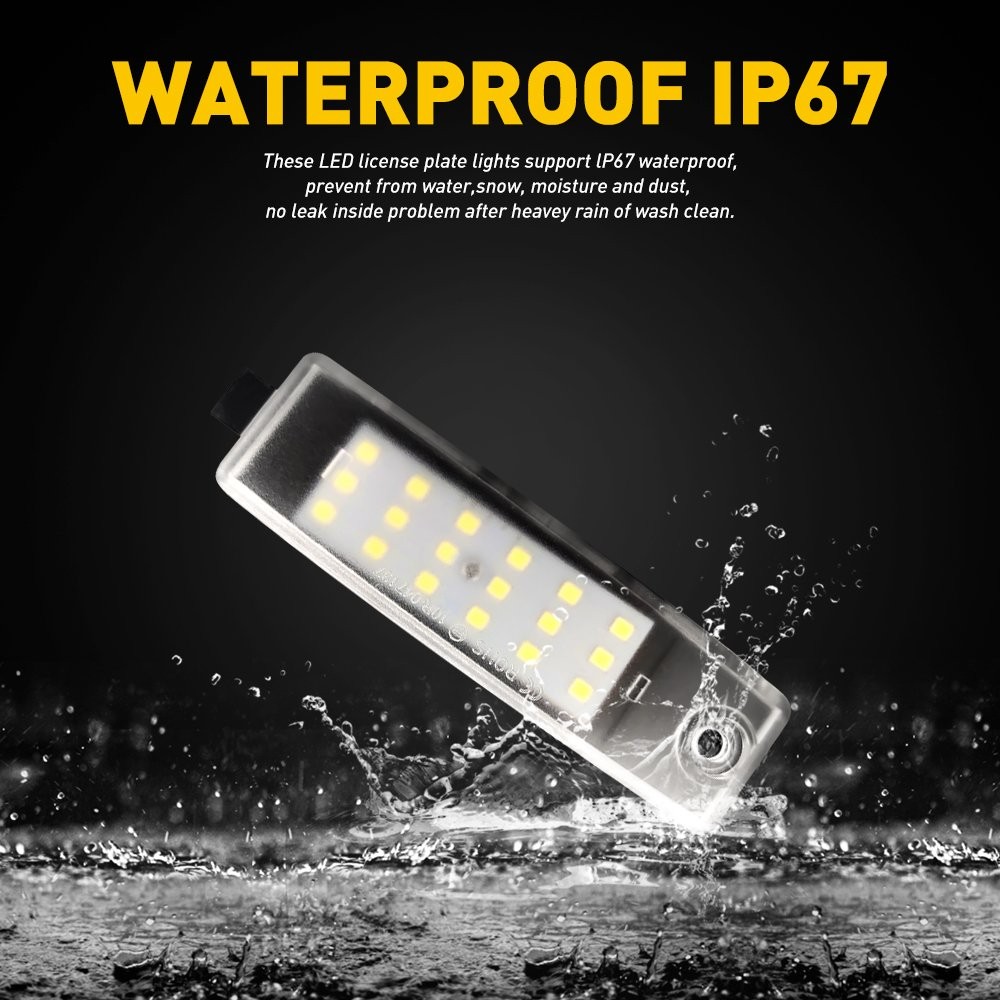 AUXITO 18LED Light License Plate Tag Lamp 6000K For 2008-2013 Toyota Highlander