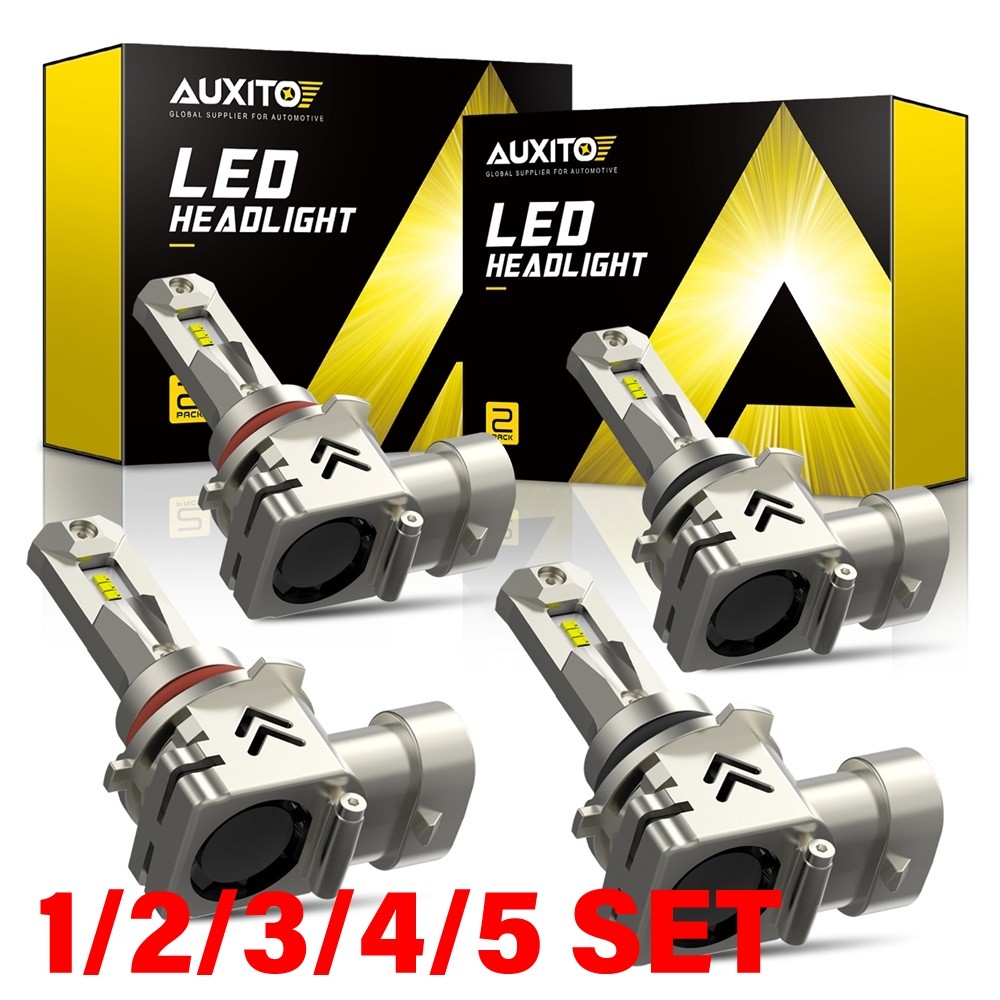 9005 9006 LED Headlight Bulb Combo 6000K White 1:1 Size Plug & Play 10S 1-5 SET