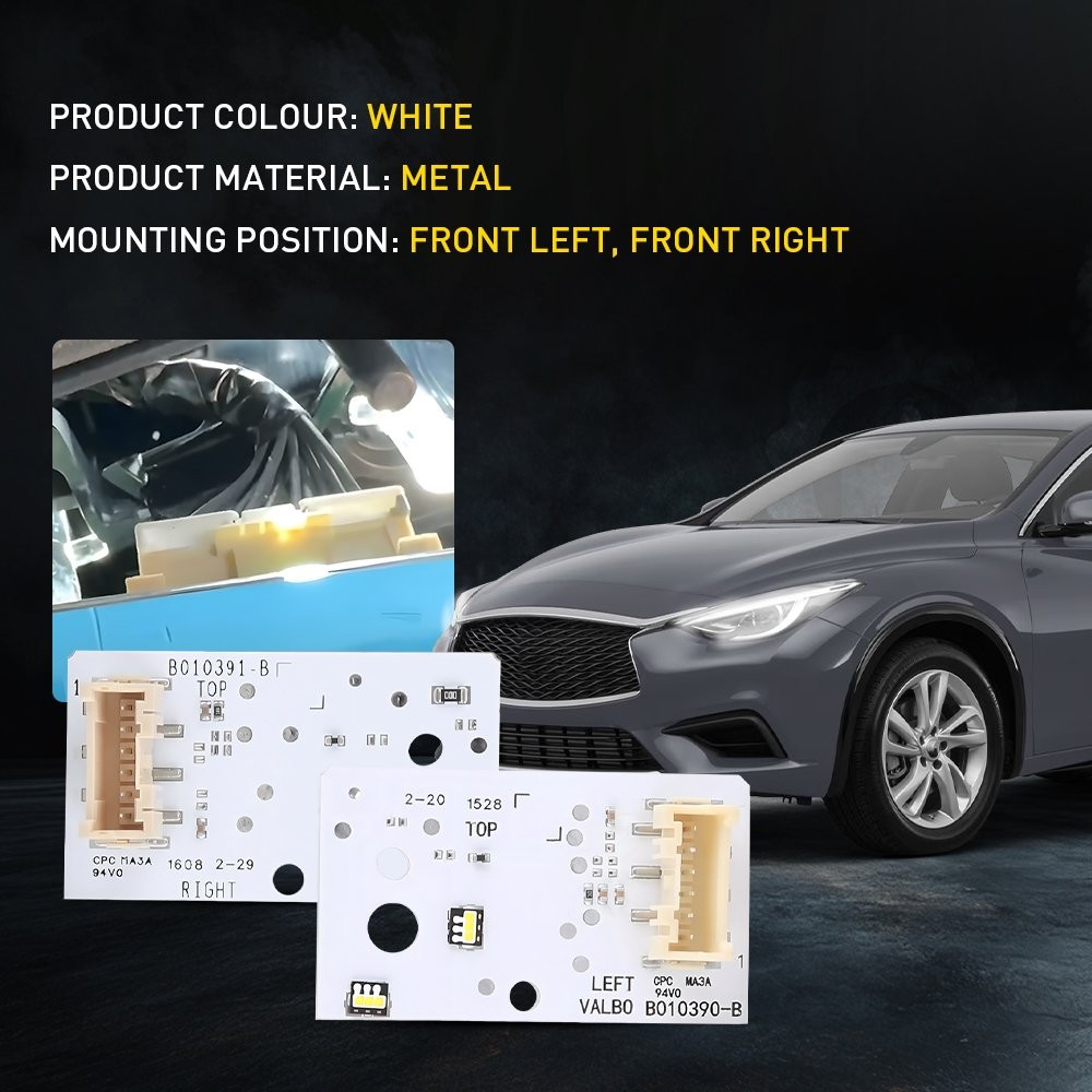 Fit Infiniti Q30 2017-2019 2-20X White Angel Eye DRL LED Boards Front Left&Right