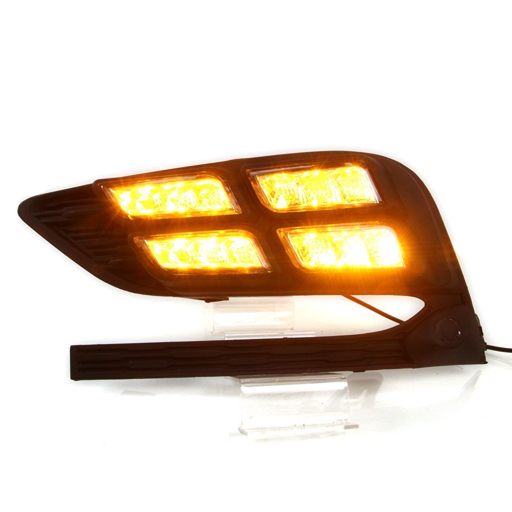 LED DRL Fog Lamp Daytime Running Light for Chevrolet Cruze 2016 2017 2018 W Turn
