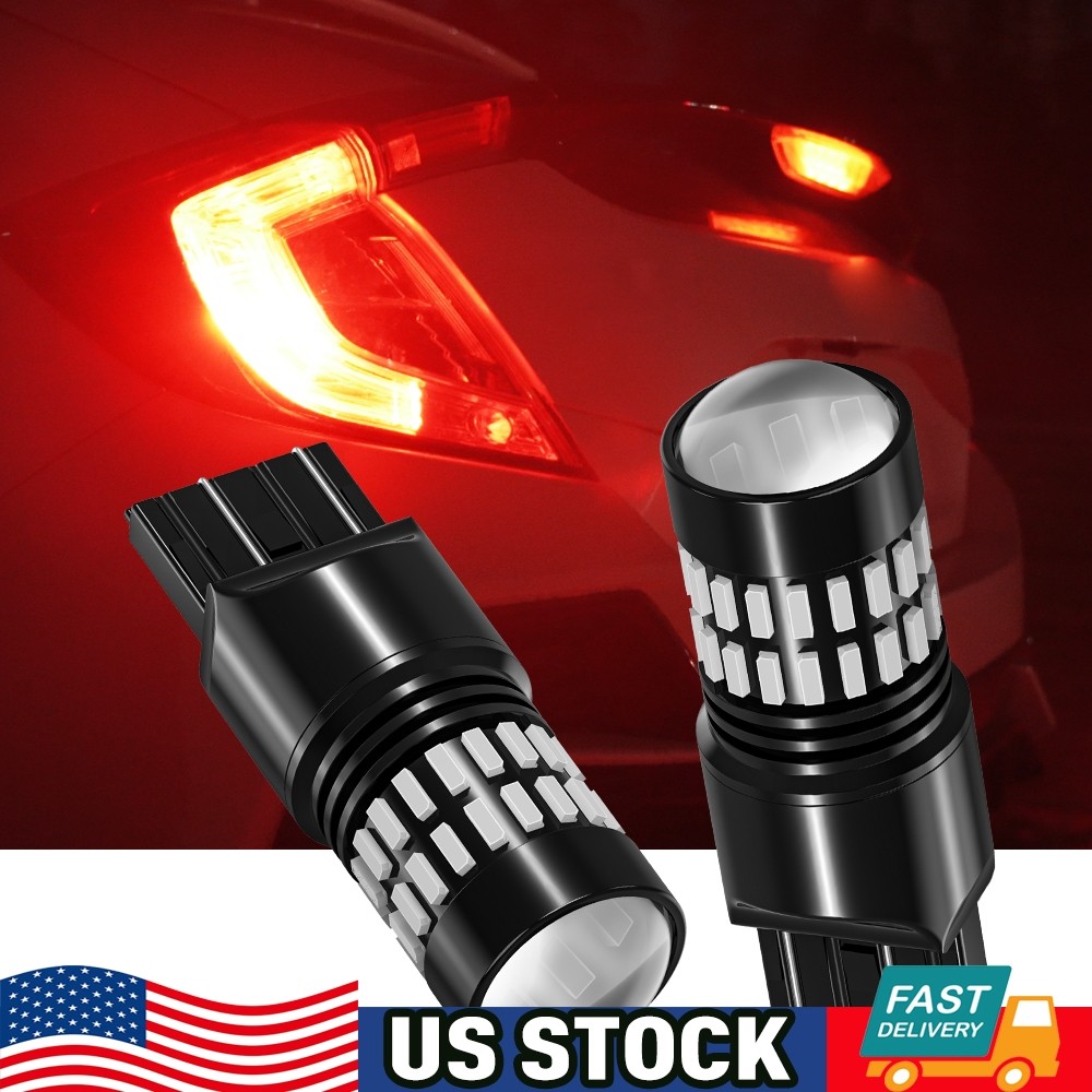 2x Red Flash Strobe 7443 7440 LED Brake Stop Light for Toyota Corolla 2009-2019