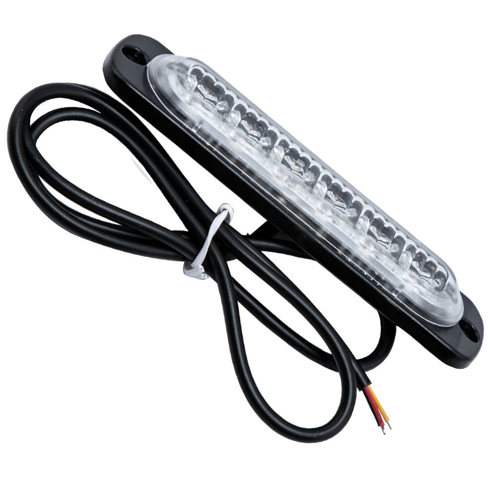 10 Amber LED Light 18W Strobe Beacon Diecast Aluminum Housing For Off road ATVs