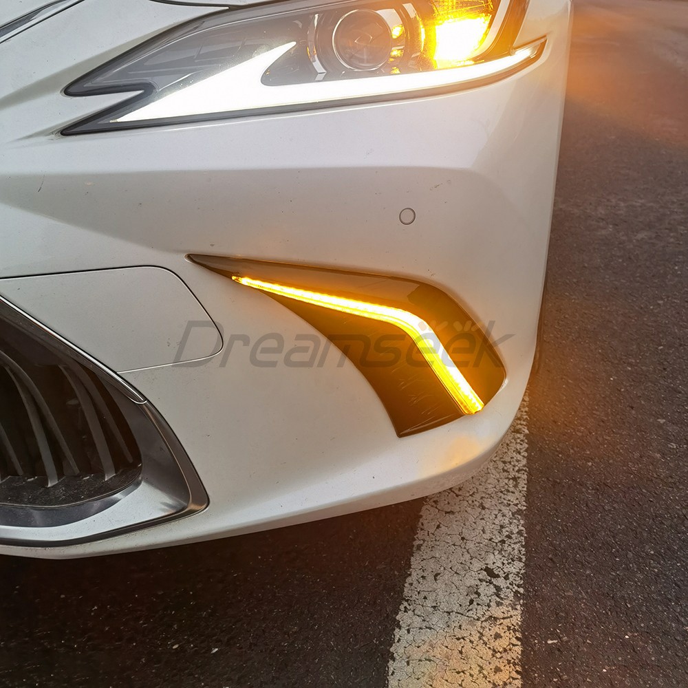 LED Daytime Running Light DRL Fog Day Driving Lamp For Lexus ES350 ES300h 2019+