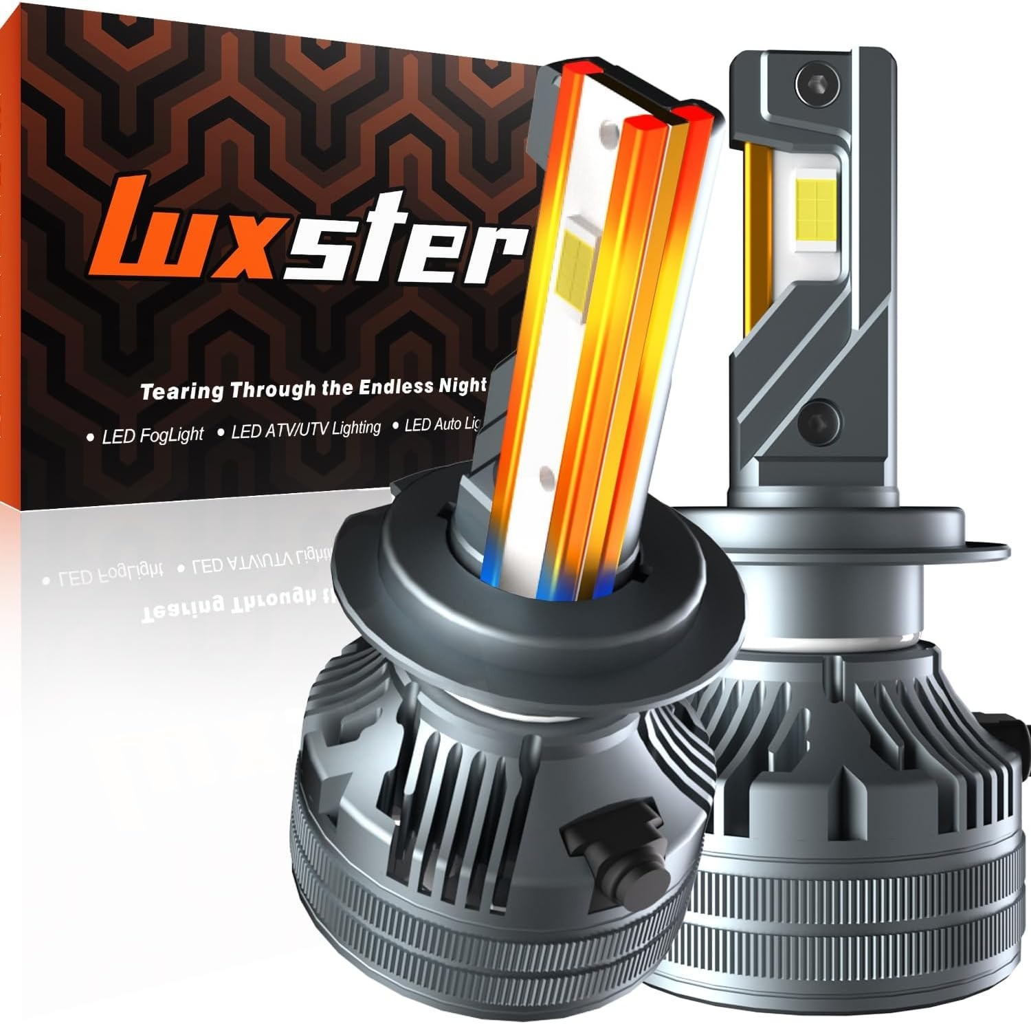 Punisher H7 LED Lights: 60000LM, 140W, Triple Copper Cooling, 6000K Pure White