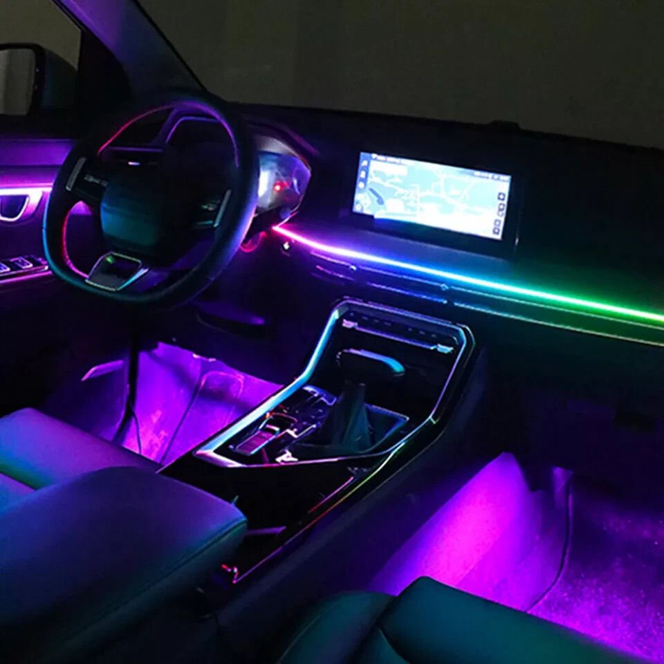 Symphony DreamColor LED Car Interior Acrylic Guide Fiber Ambient Light 22 in 1