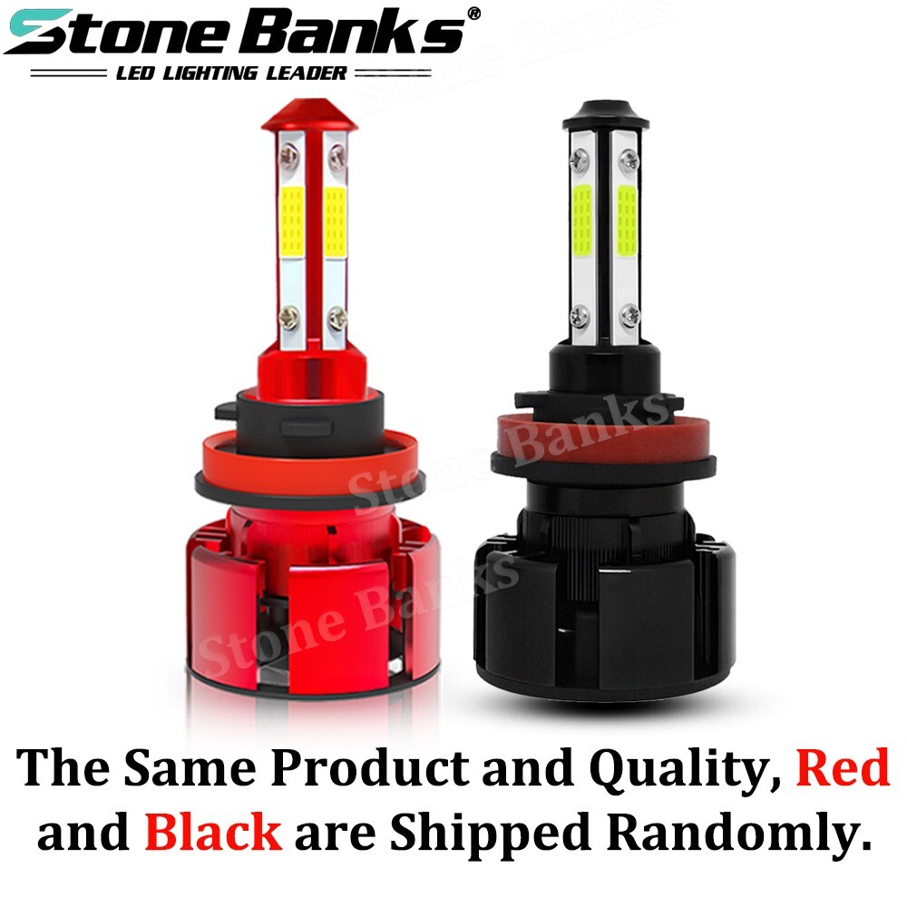 20x 4SIDE H11 H8 H9 LED Headlight Fog Lights Kit Bulbs 6000K High/Low Beam Lamp