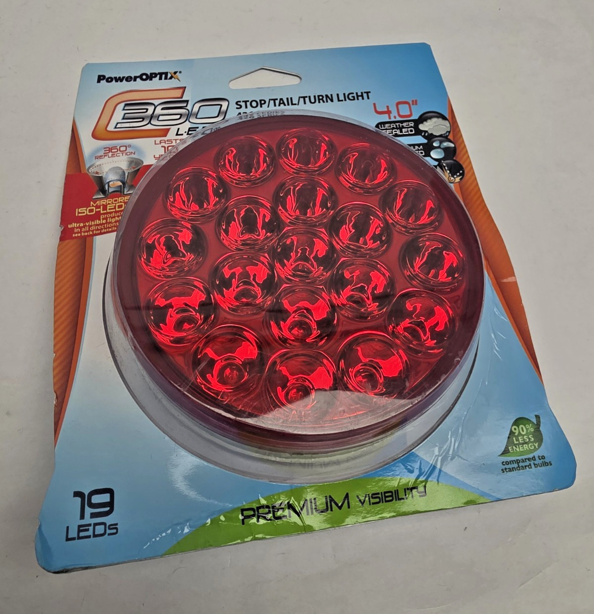 C360 LED 4in S/T/T Light Red, New-Free Shipping