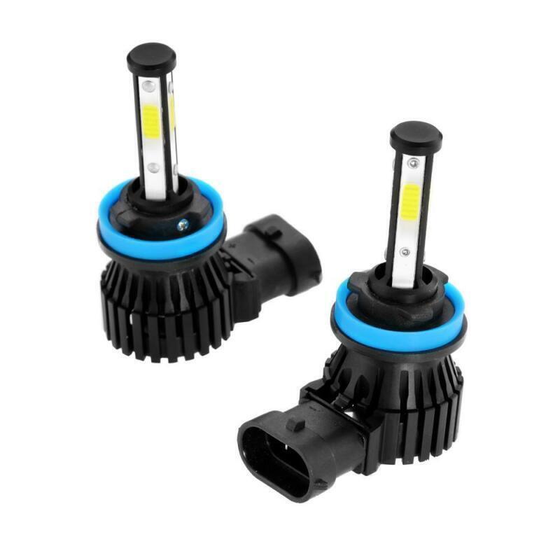 4-Sides H11 LED Headlight Kit Low Beam Bulbs Super Bright 6500K White 1000000LM