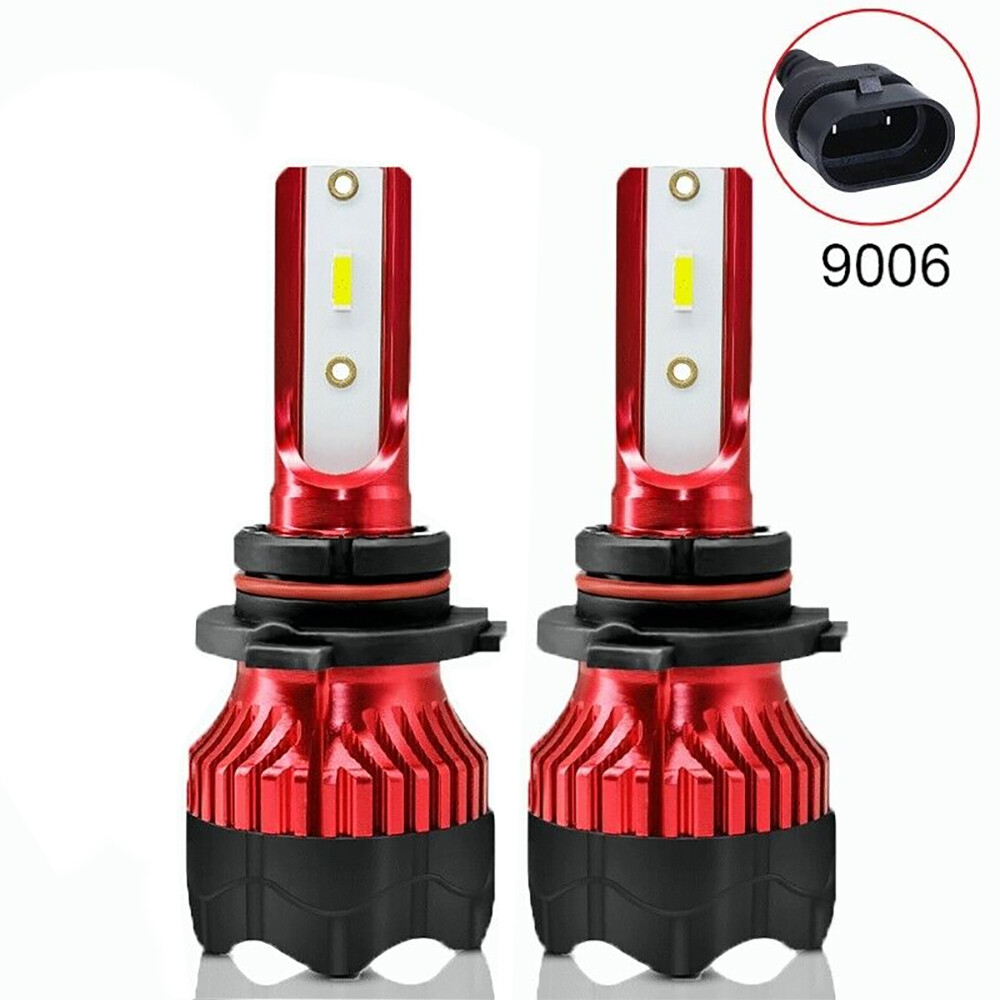 2 PCS LED Headlight 9006 HB4 6000K Low Beam Bulb White PAIR Bright 6000K