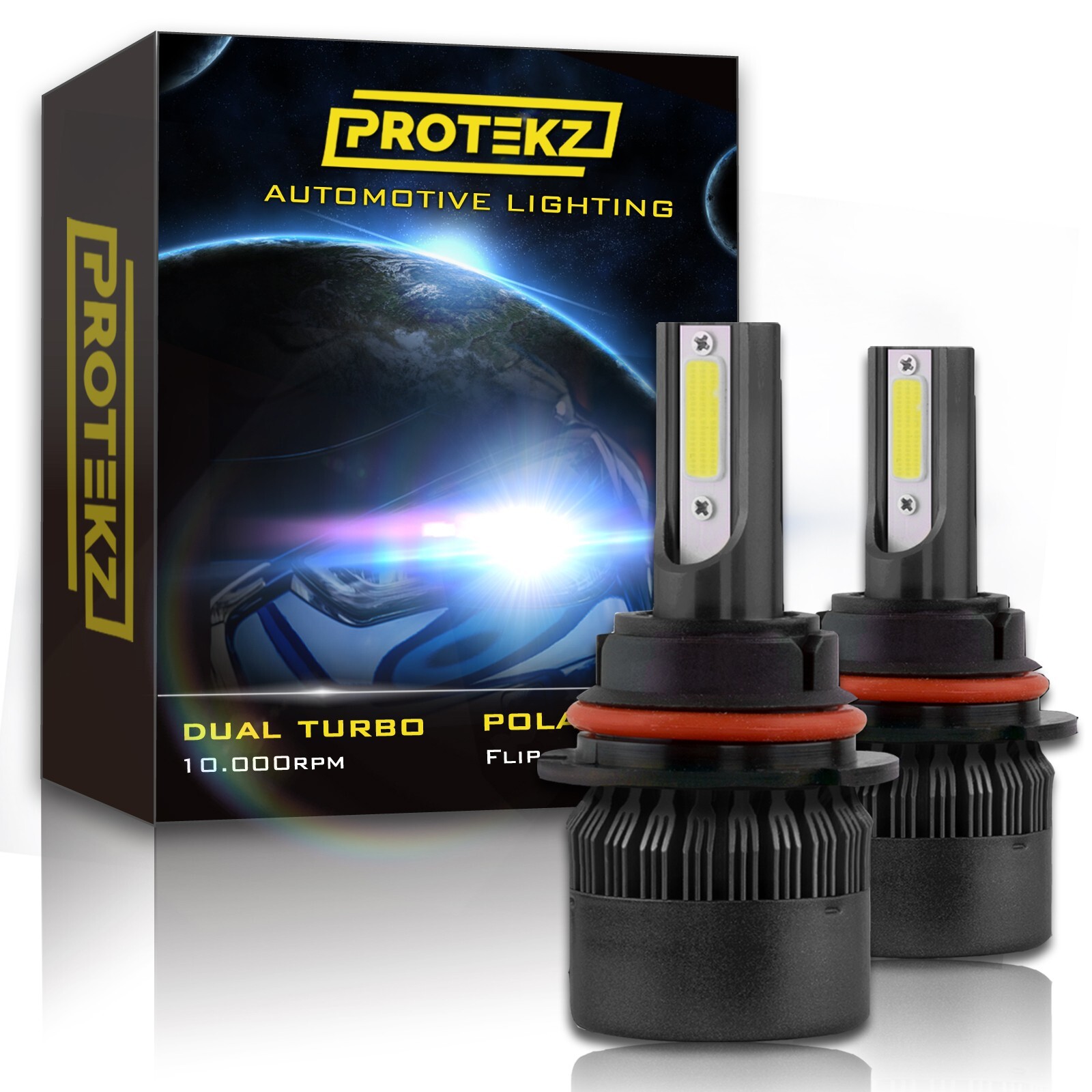 9006 LED Headlight Bulbs,360 Degree Adjustable Beam CREE Chips HB4 Kit 6000k