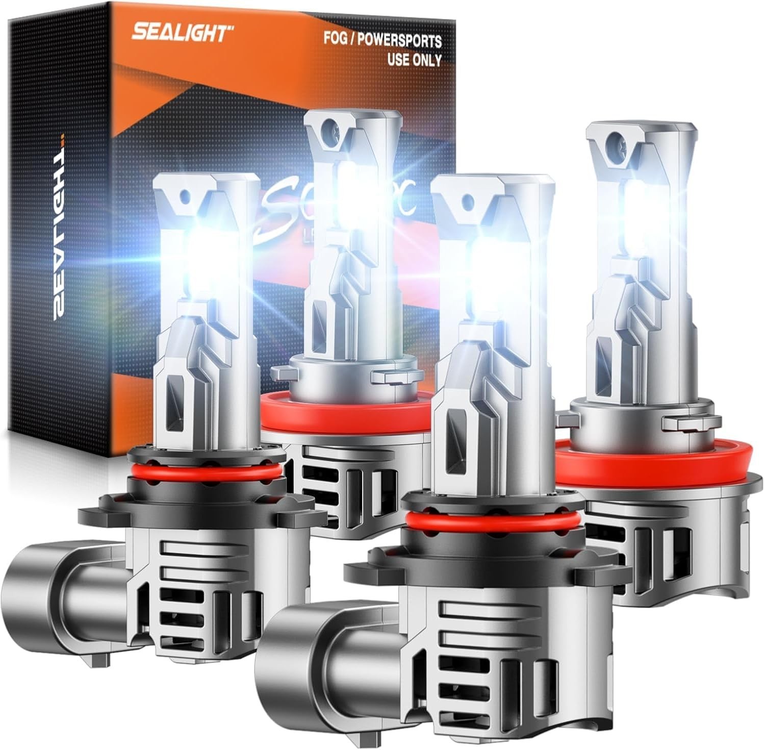 9005/HB3 H11 Fog Light Bulbs, 80000LM 6500K Cool White, 1:1 Mini Size, 9005 H…