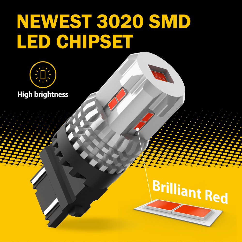 3157 Super Brigh Red LED Stop Turn Signal Brake Tail Light Bulb 4156 3057 2-20x