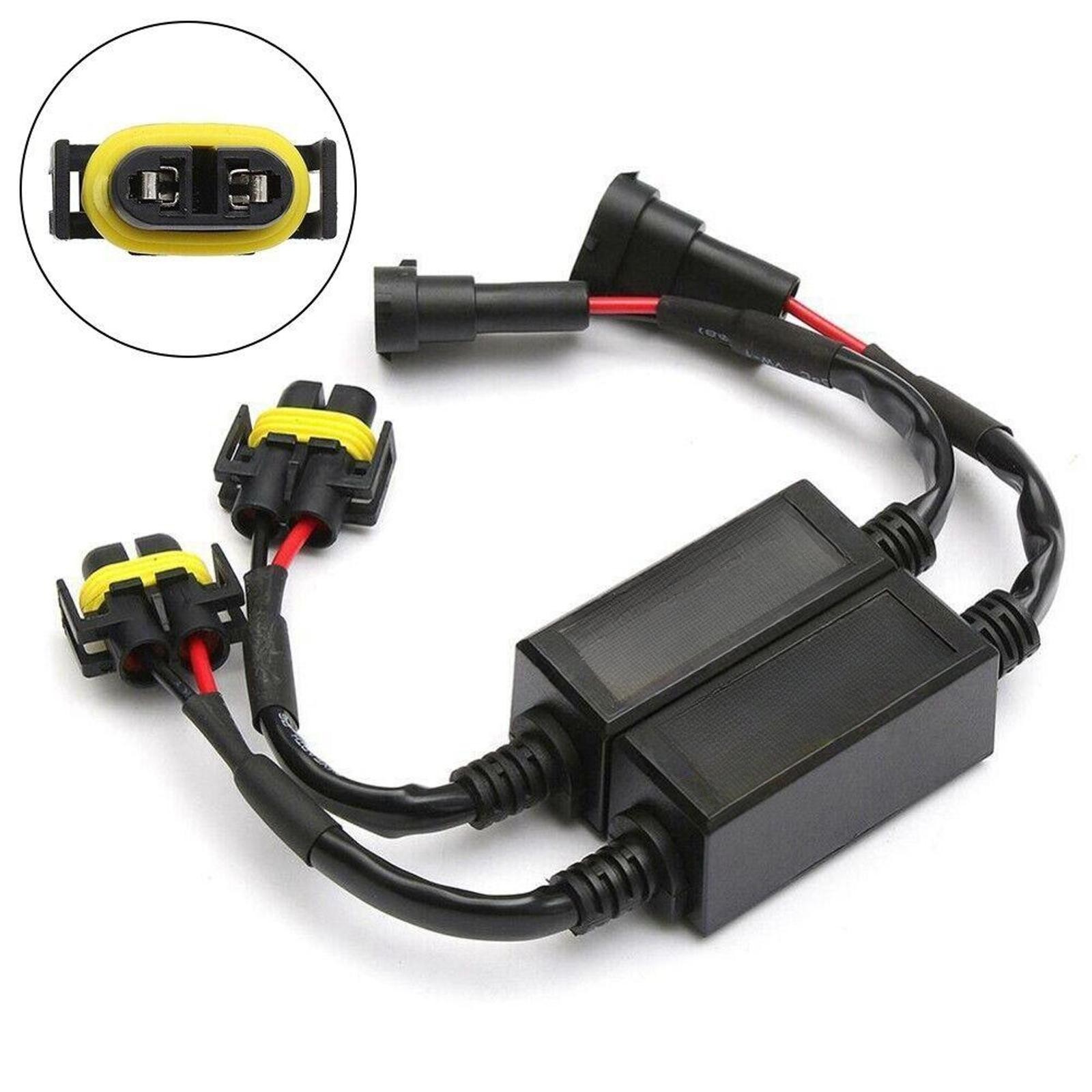 2Pcs Error Free LED Canbus Decoder For LED Car Headlight Bulb H8 H9 H11