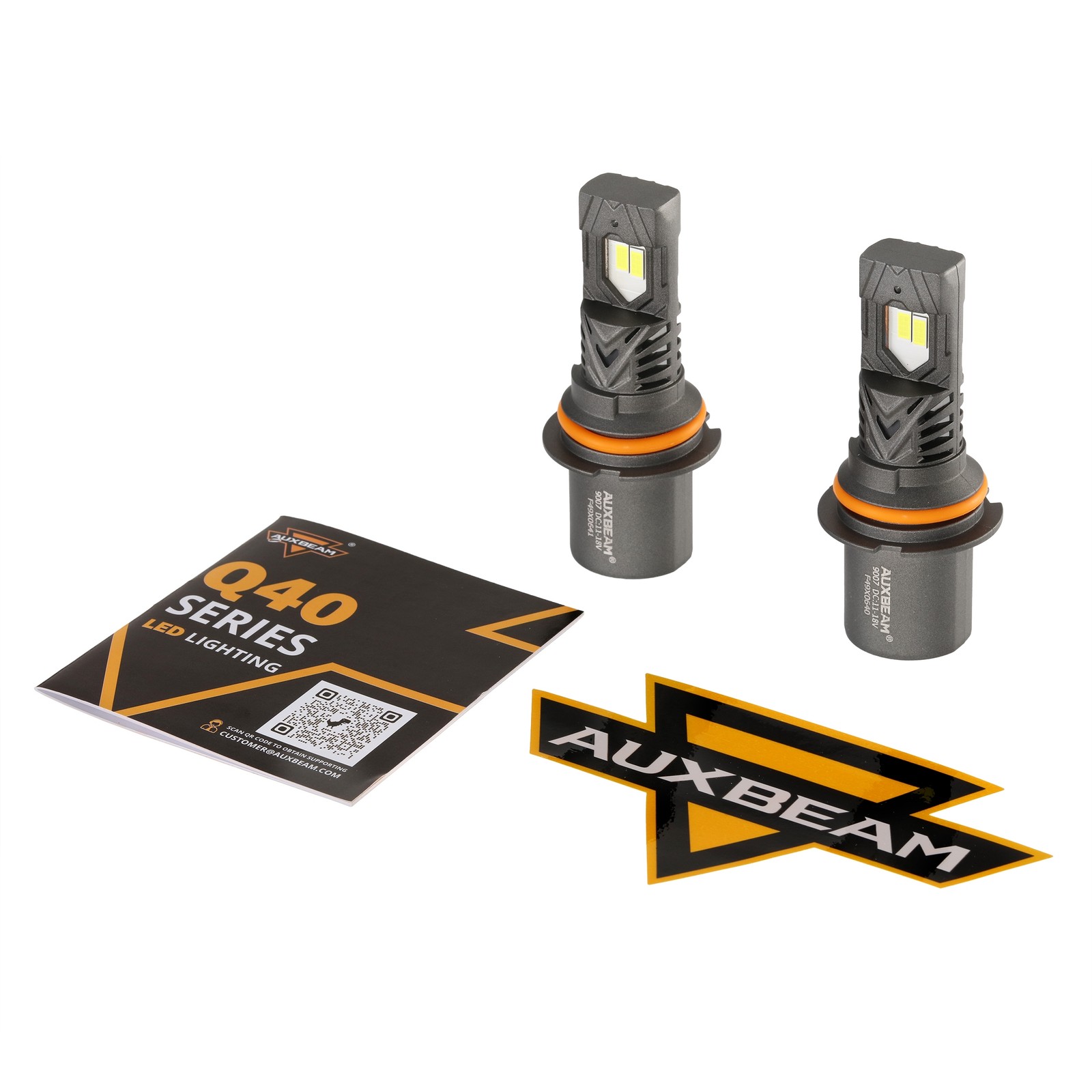 AUXBEAM Canbus HB5 9007 LED Headlight KIT High Low Beam 6500K 90W 100W 120W 130W