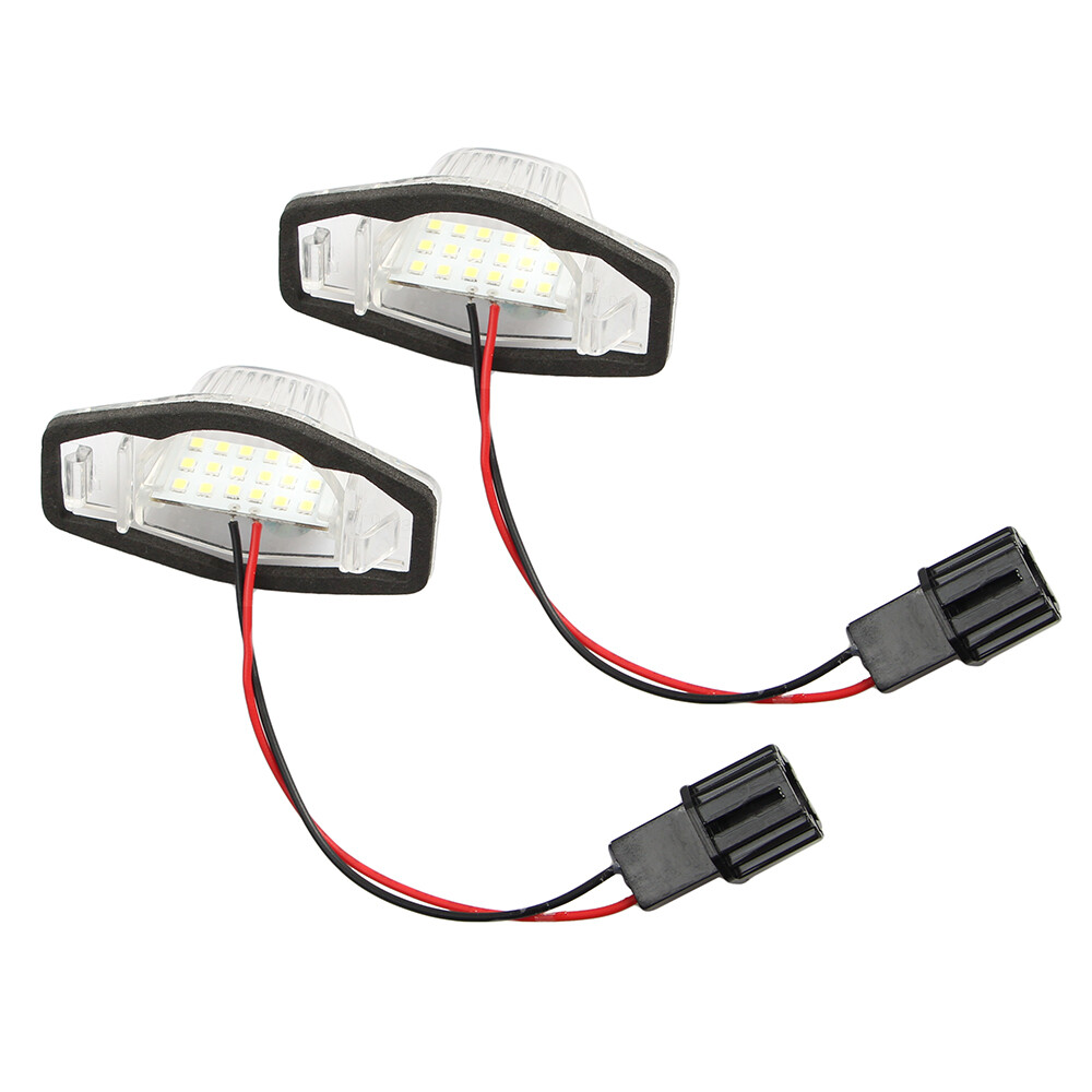2x LED License Plate Light Tag Lamp 6000K For 2007-2016 Honda CR-V CRV Fit