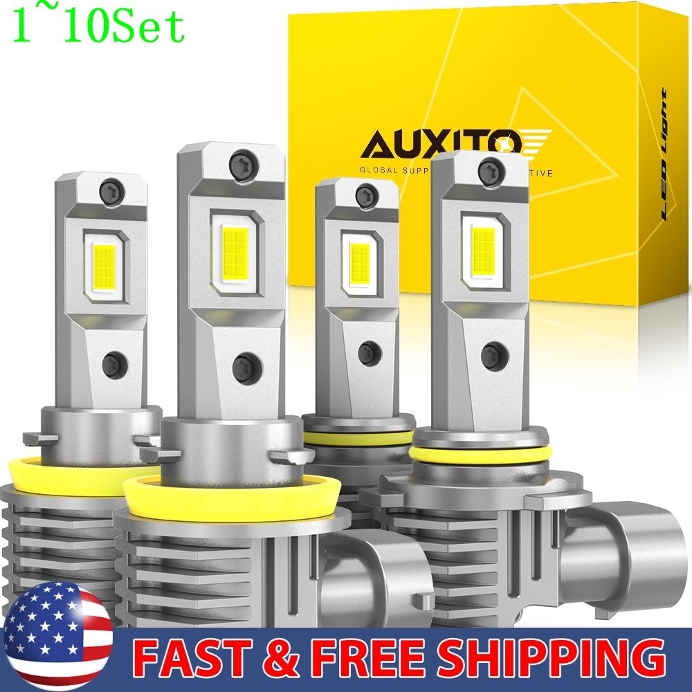 Combo 9005 & H11 Headlight LED High Low Beam Bulbs 6500K White Bright 1-10Set