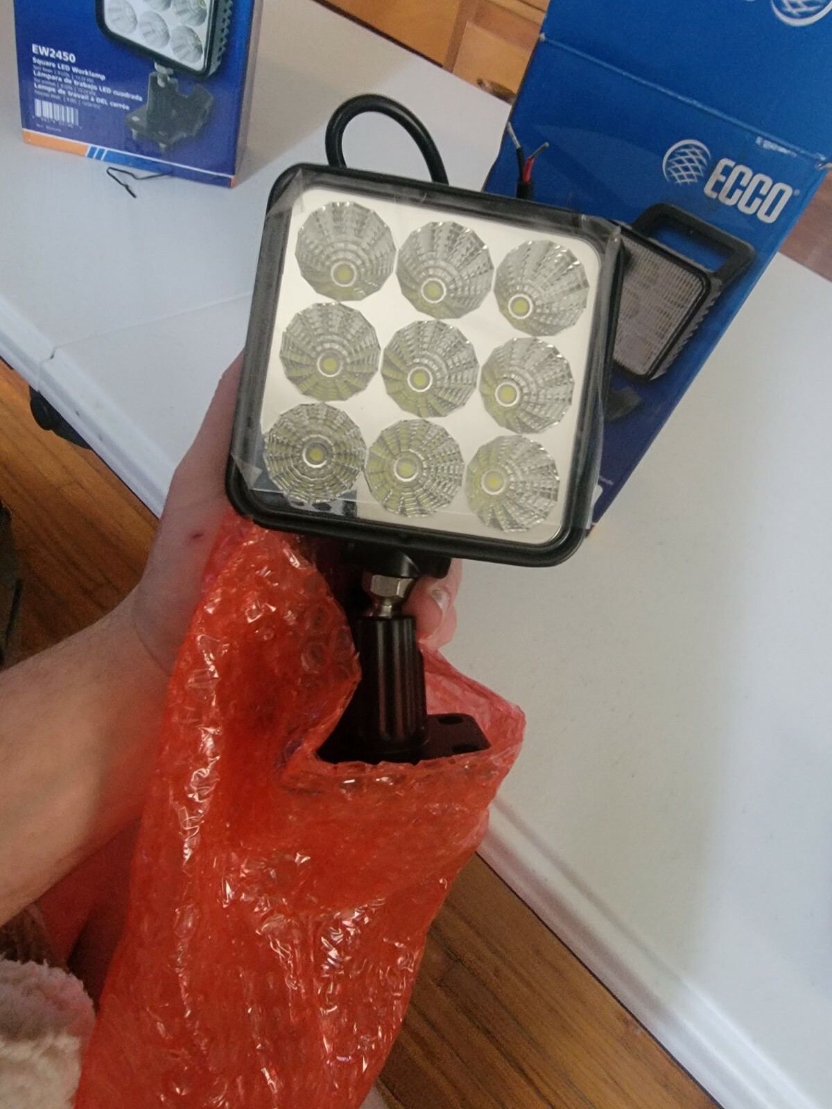 ECCO EW2450 Square 9 LED Worklamp, Spot Beam – Black NEW OTHER