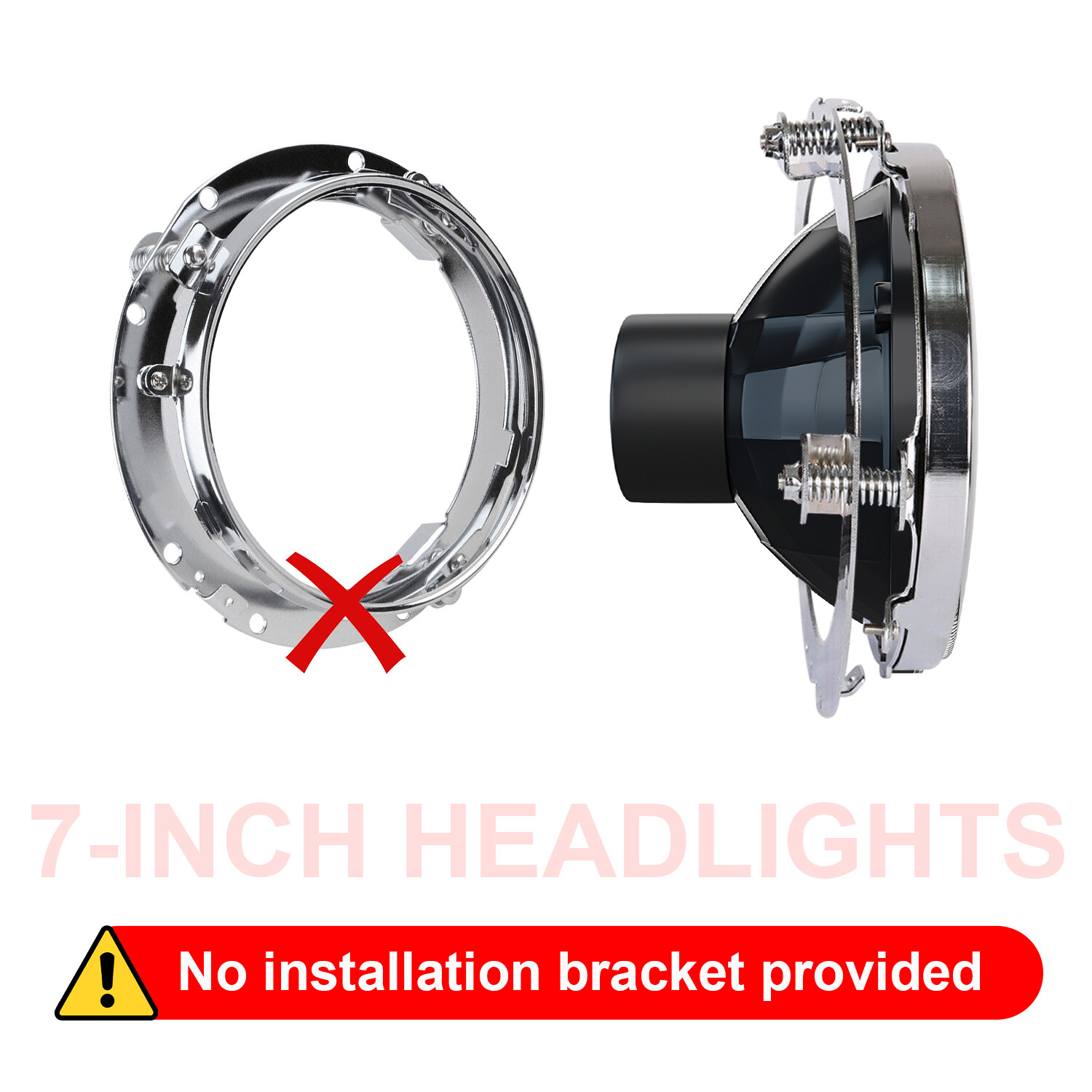 2pcs 7inch Led Round Headlight High-Low Beam for Peterbilt 379 359 Trucks