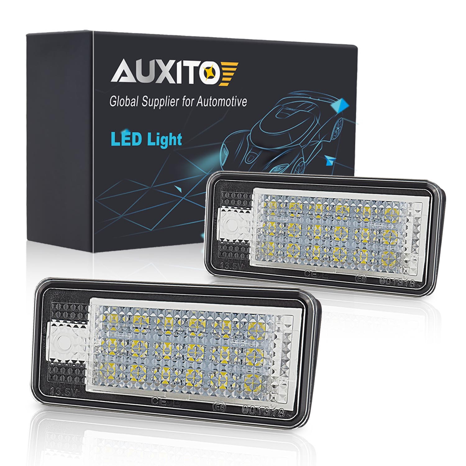 2X CANBUS LED License Plate Light For Audi A3 S3 A4 S4 A6 S6 B6 A8 S8 Q7 RS4 RS6