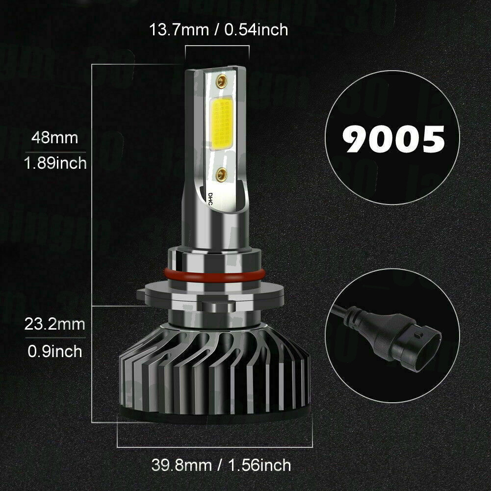 F2 MINI FOR 2007-14 Tahoe Suburban 9005+H11 LED Headlight Bulbs+H16 Fog Lights
