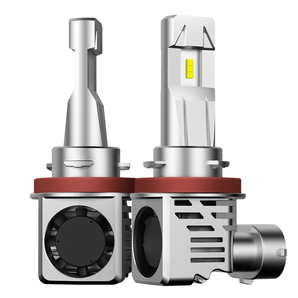 2X AUXITO H11 LED Headlight High Low Beam Bulbs 24000LM 6500K White CANBUS EXC