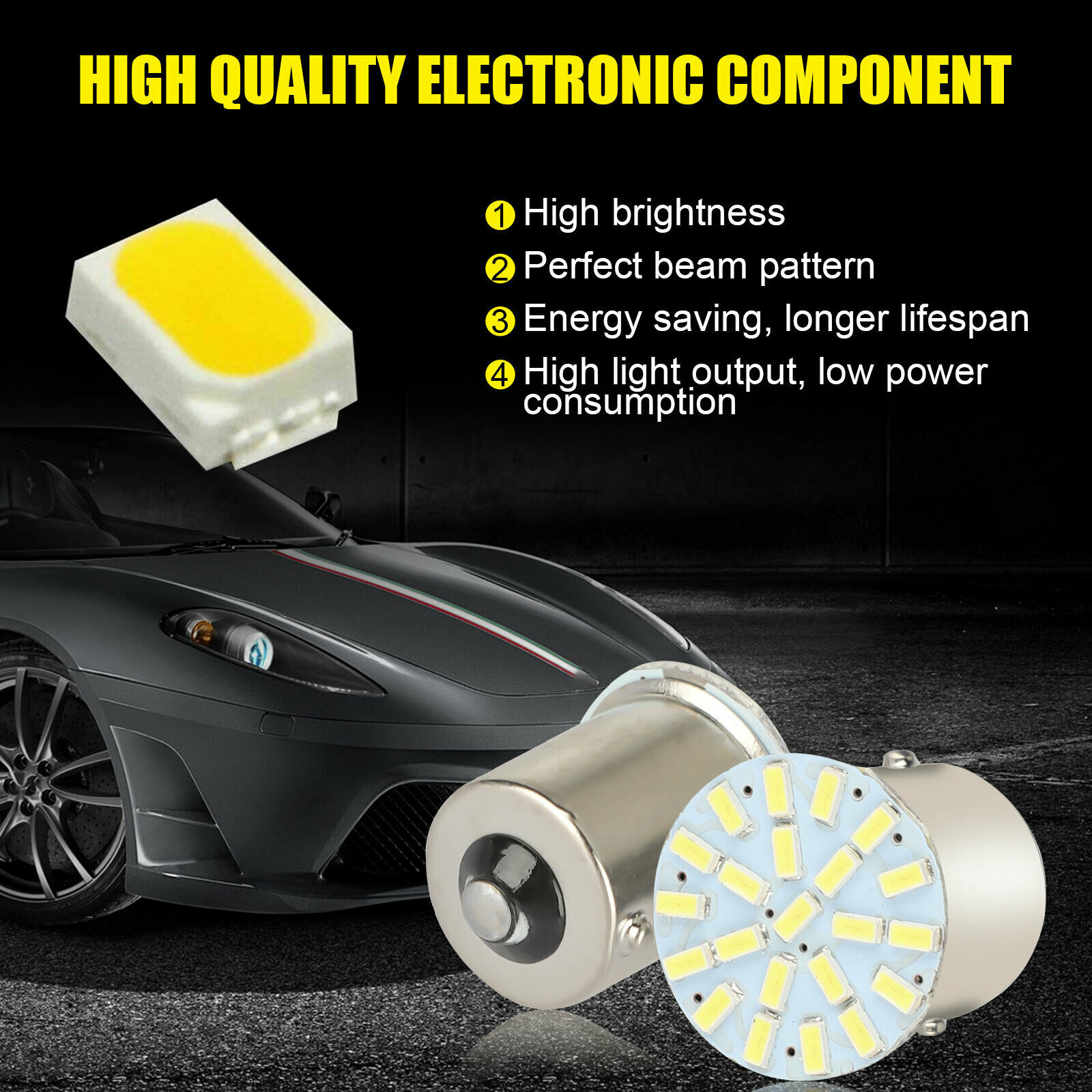 10x 1156 Interior LED Bulbs For 2008-17 Freightliner Cascadia Sleeper Cab Light