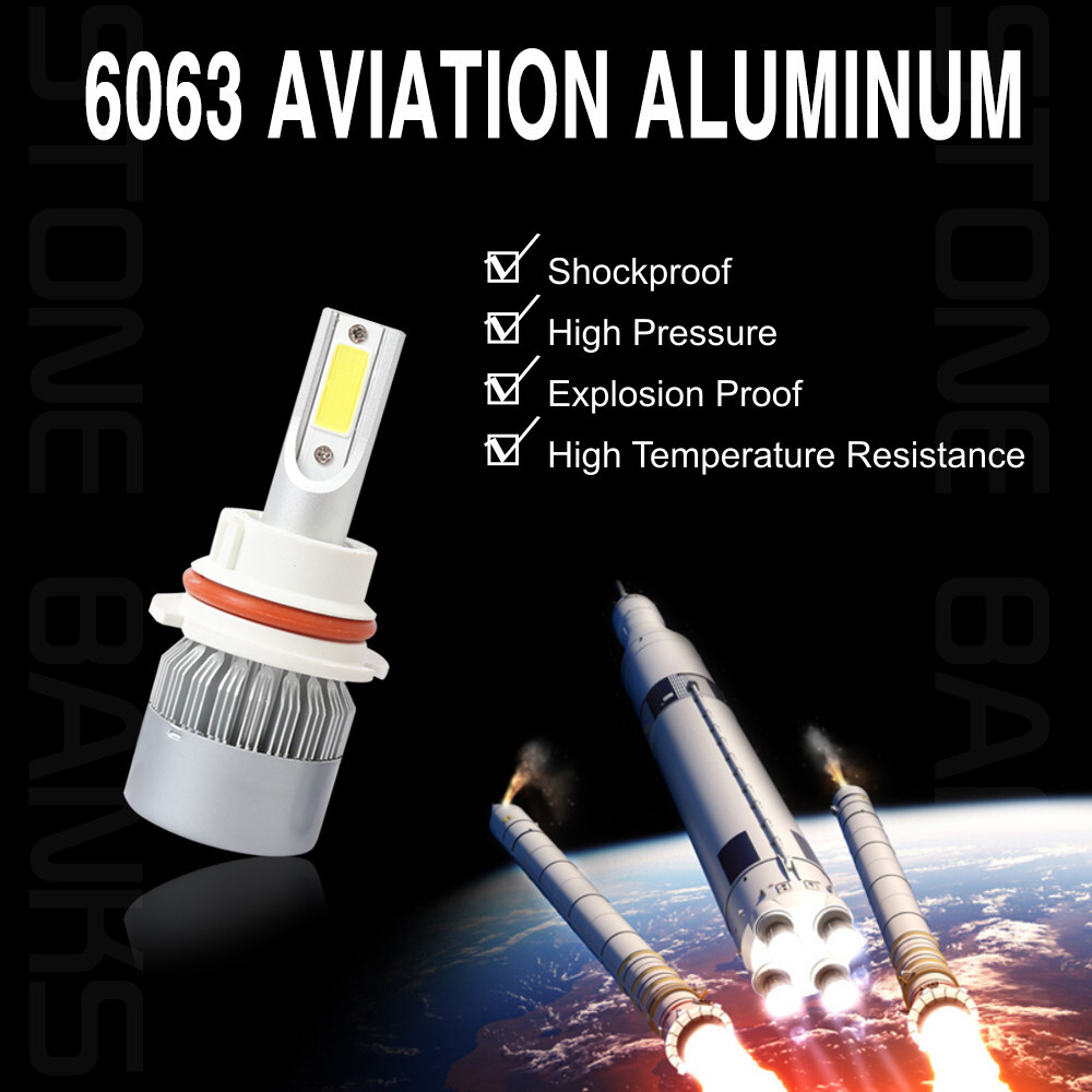 4X 9004 LED Headlight Kit 2200W 330000LM High Low Dual Beam Bulbs 6500K White