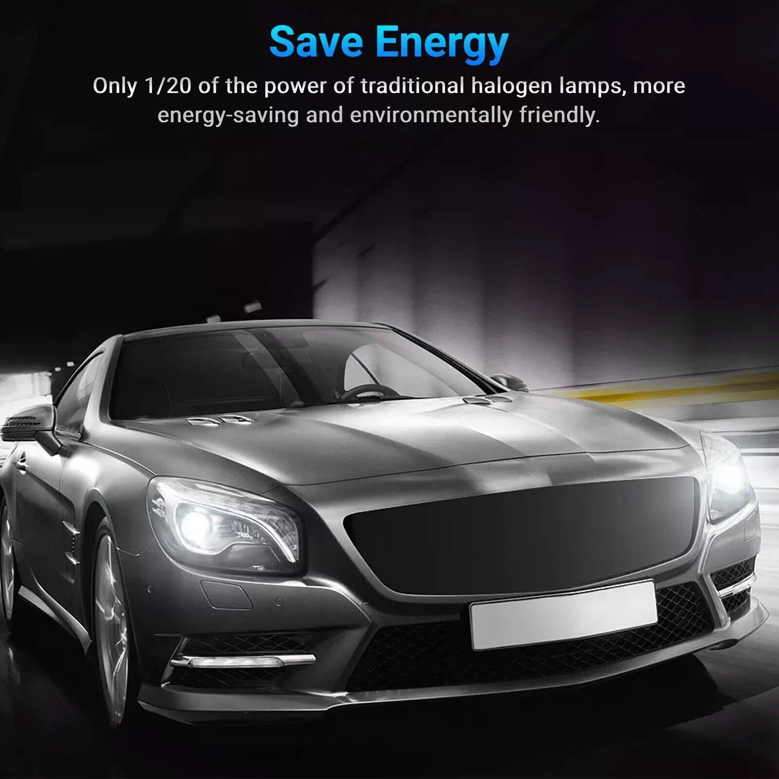 H7 LED Headlight Bulbs 3570 CSP for Volkswagen Jetta Sedan 2005-2019 Low Beam 2X