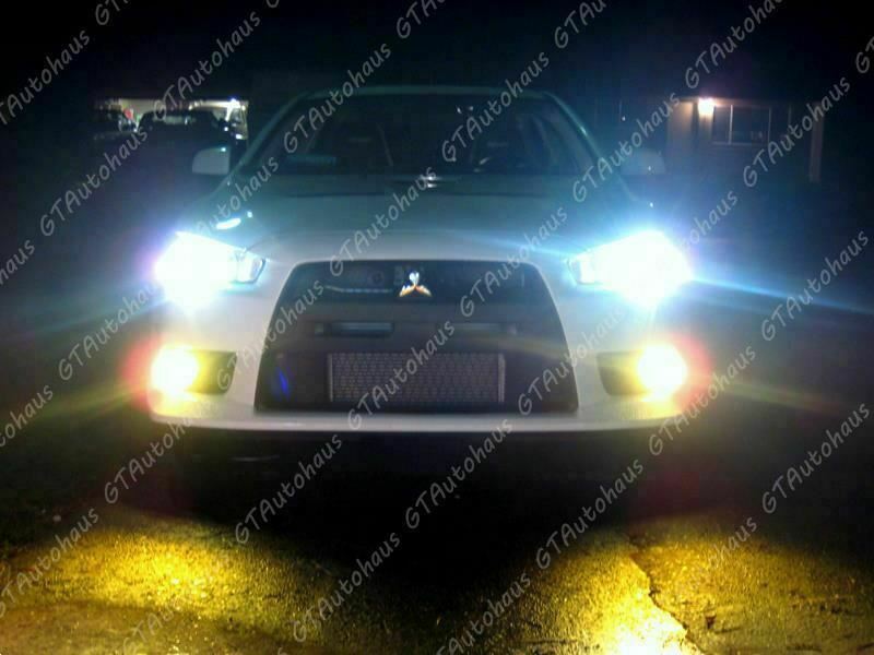 2x White/Yellow Dual Color 9005 9006 LED COB DRL High Beam Running Light Bulbs