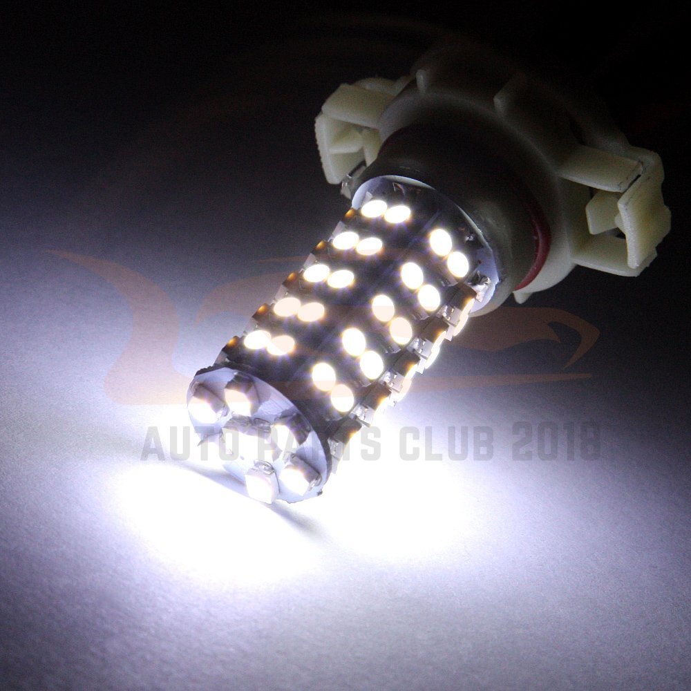 2x White H16 5202 LED Epistar 68 SMD Bulb For Fog Driving Daytime Running Light