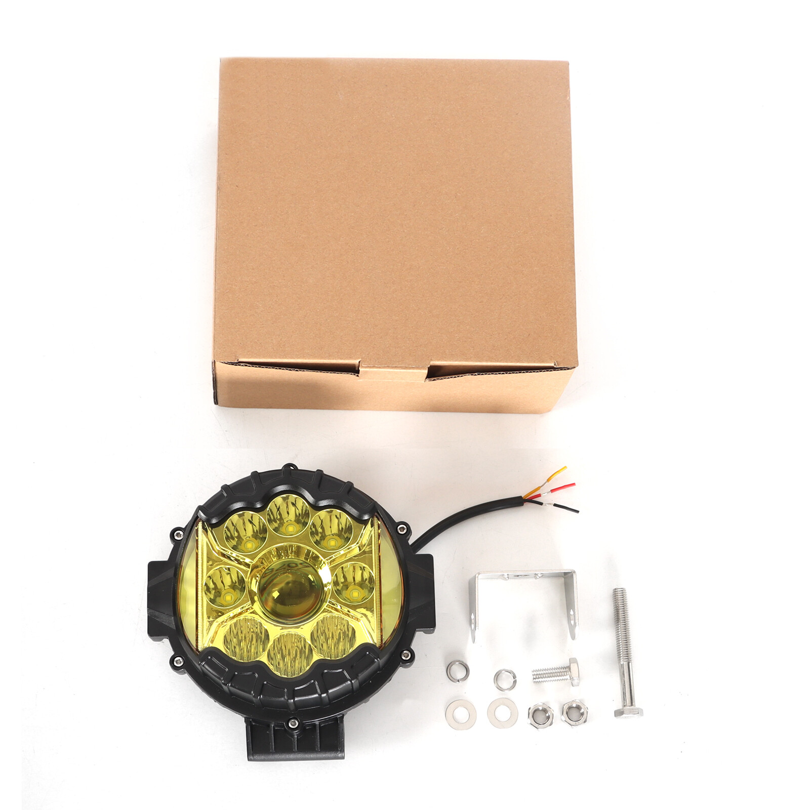 7″ LED Combo Flood Spot Work Light Amber DRL Driving Fog Light ATV Offroad Pods