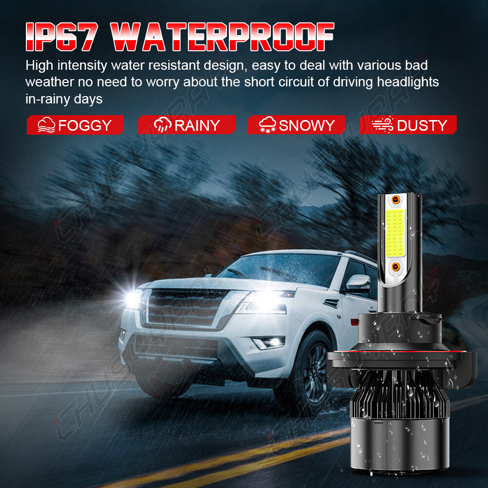 4x H13 9008+9140 H10 LED Headlight Fog Lights for Chrysler Pacifica 2007 2008