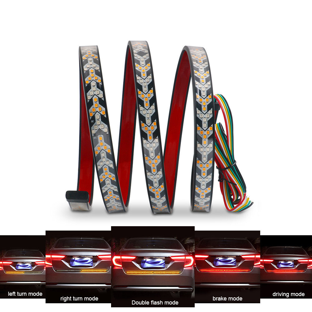 40″ 48″ 94″ 3 Row LED Strip Tailgate Light Bar Truck Reverse Brake Signal Tail