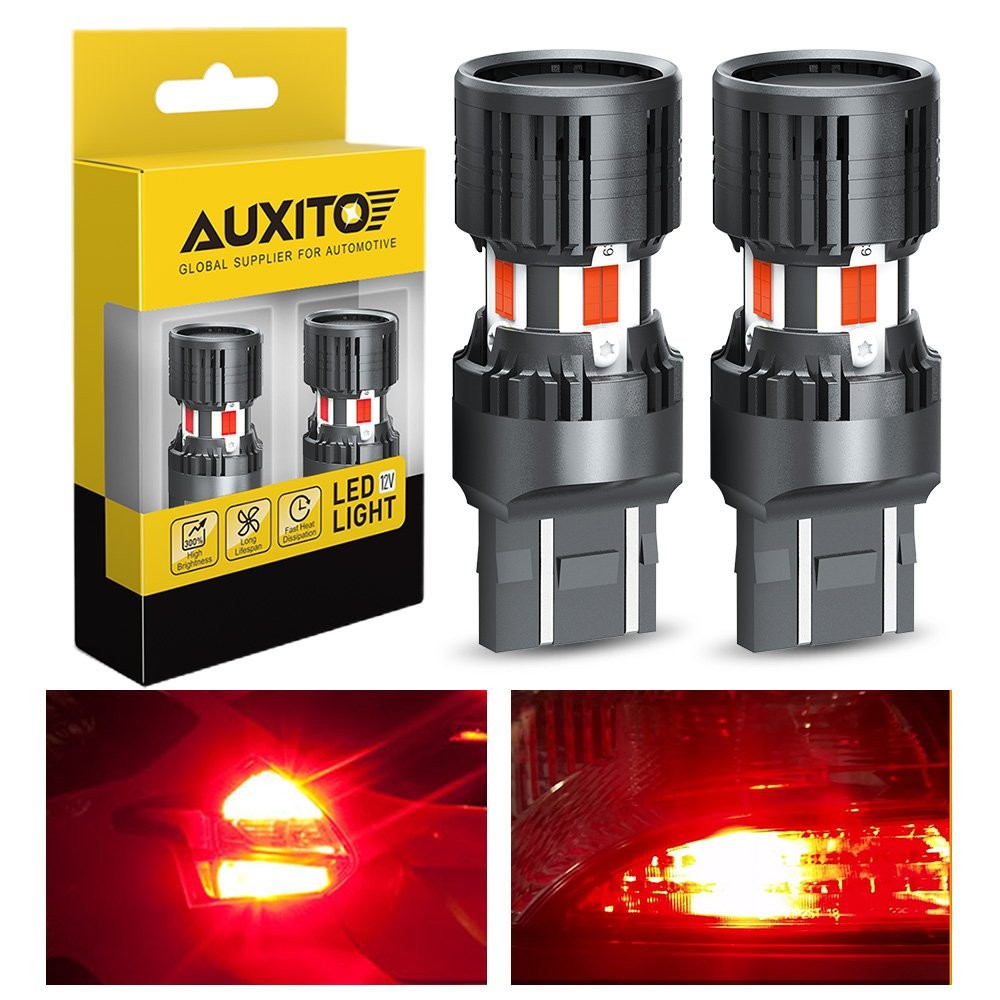 2-20 AUXITO 7443 Red LED Bulbs Tail Lights Brake Lamps Bright Built-in Resistor