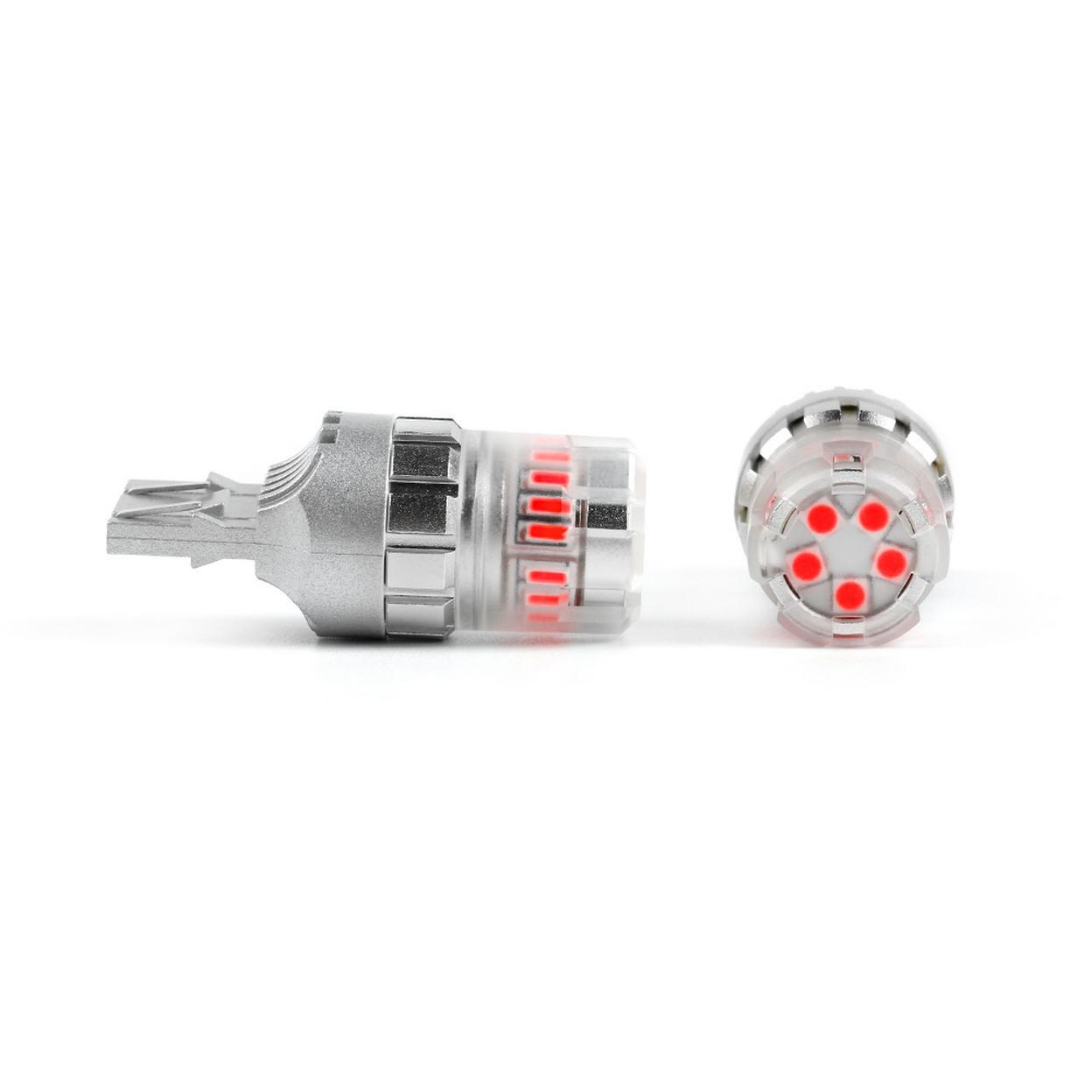 ARC Lighting 7440/7443;Red;Super Bright;360degree diffused lens*Tiny Monster 317