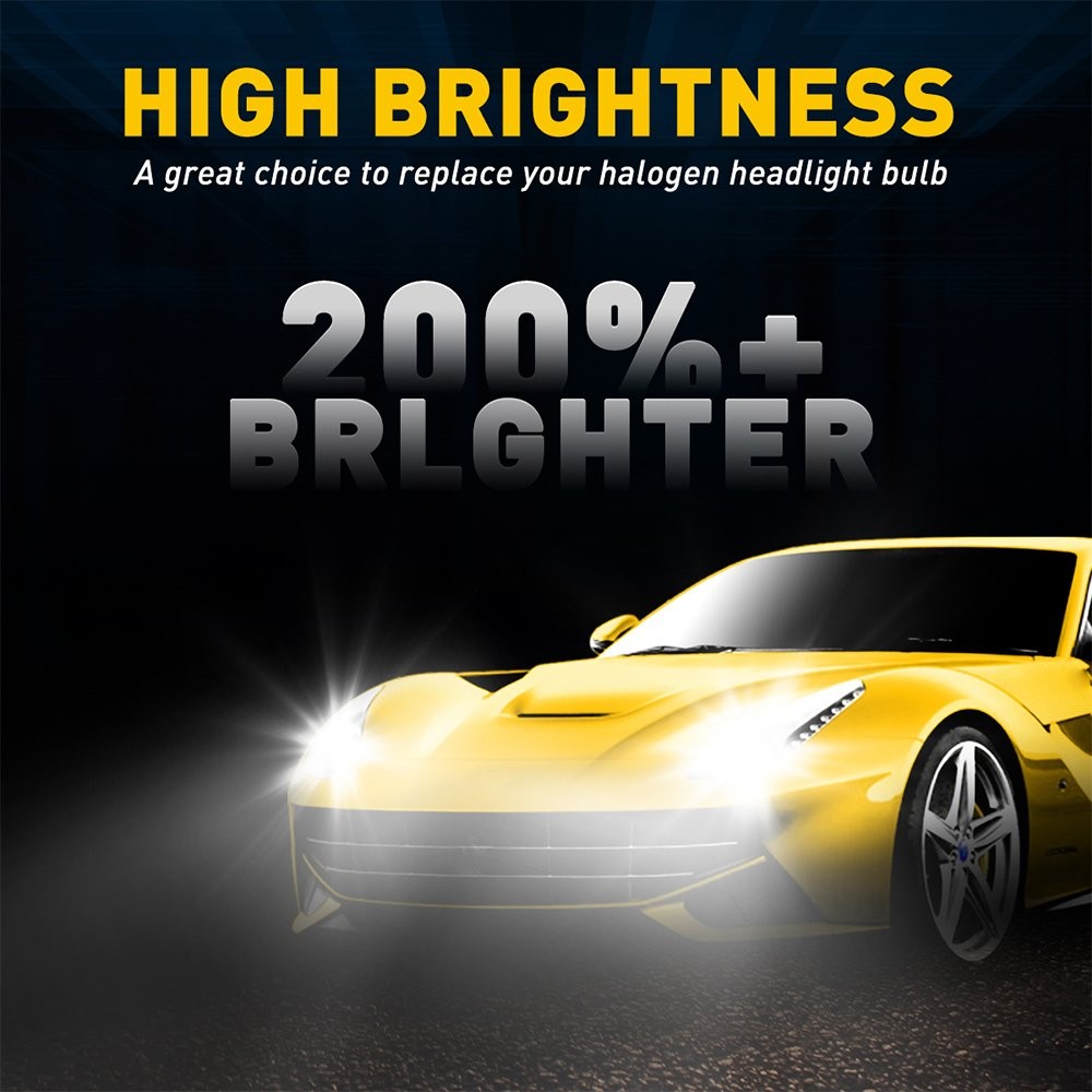 AUXITO 9005 H11 LED Headlight Bulb Conversion Kits High Low Beam Bright White