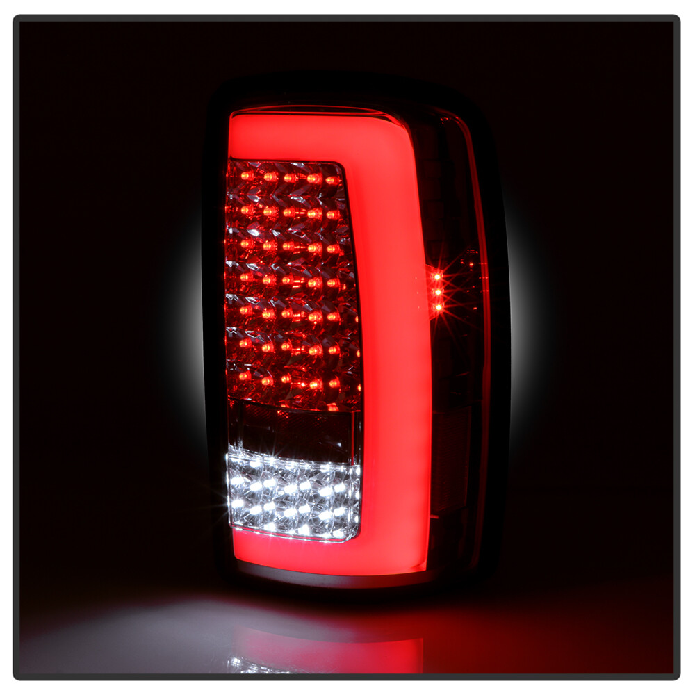 2000-2006 Chevy Suburban Tahoe GMC Yukon Chrome LED Tube Tail Lights Brake Lamps