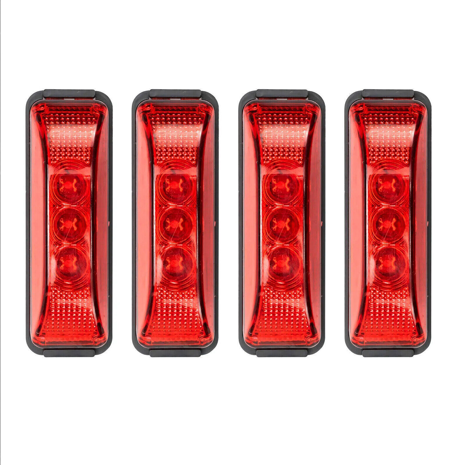 4PC 3LED Amber Side Marker Lights RV Truck Trailer Clearance Light Waterproof