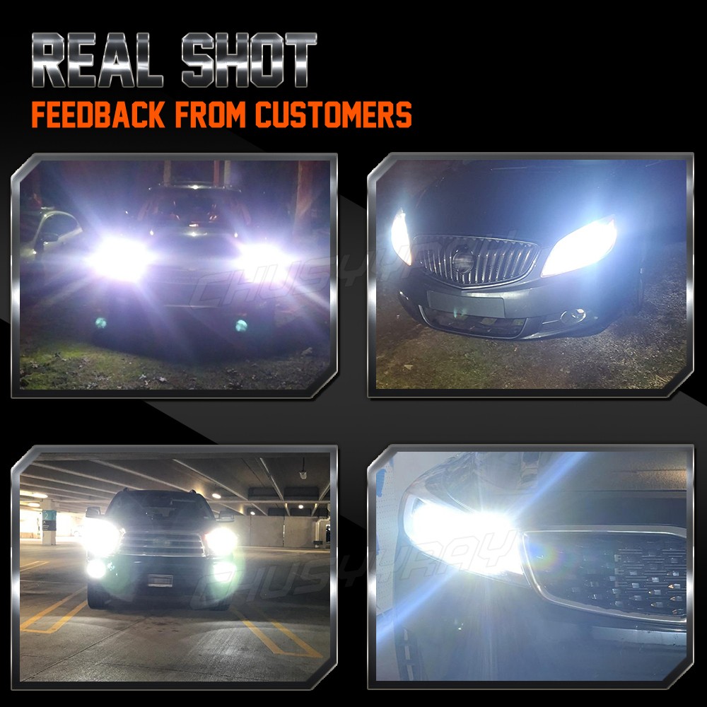 For GMC Sierra 1500 2500 HD 07-13 6x 6000K LED Headlight + Fog Light Bulbs Combo