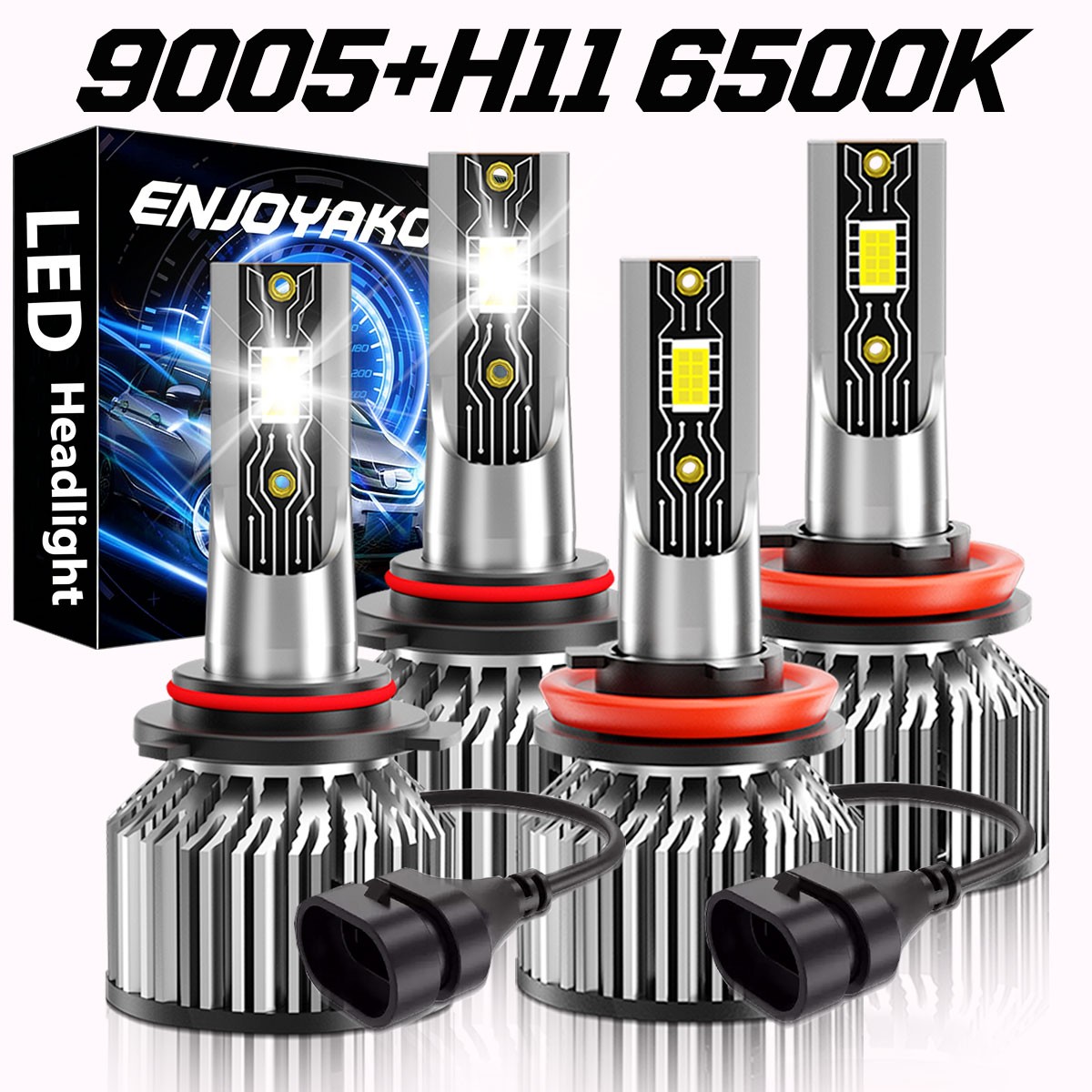 For Ford F-150 2015-2021 LED Headlight Kit Bulbs Super Bright 72000LM Cool White