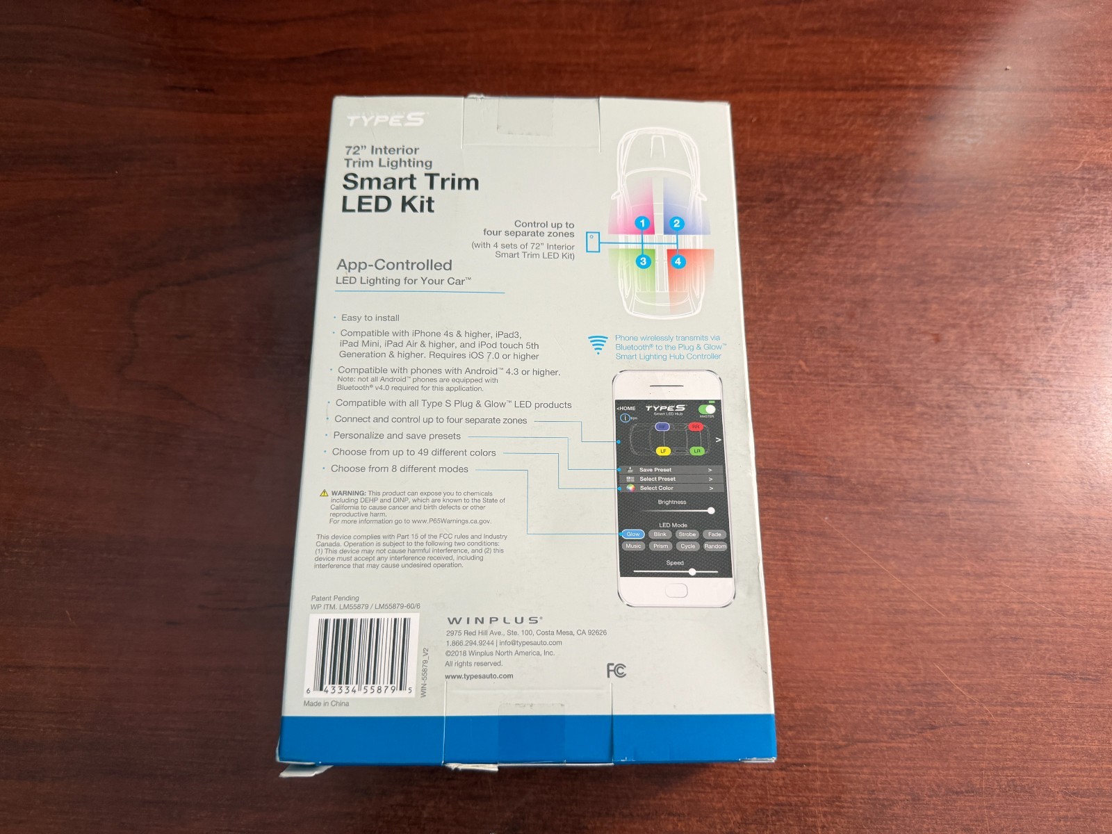 Type S 72″ Smart LED Interior Trim Lighting Kit LM55879-1 Brand New Sealed