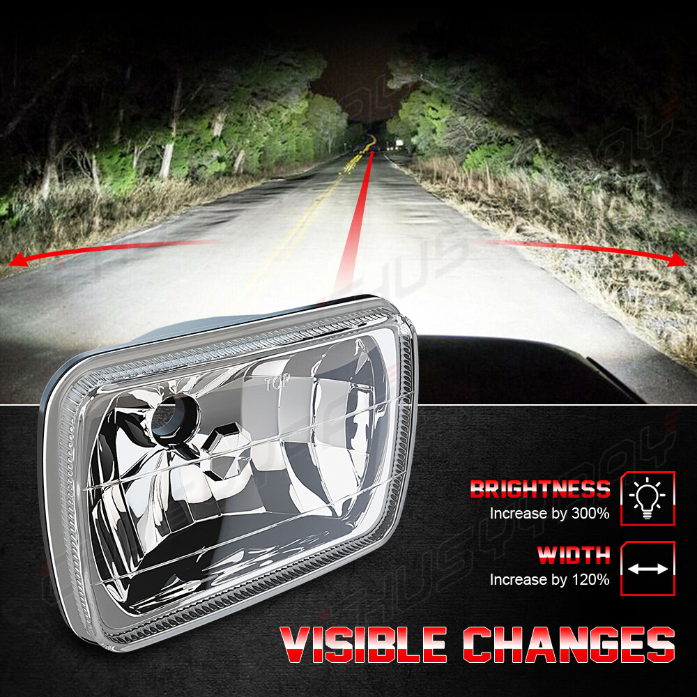 7×6″ inch Headlight Lamp Fit Silvia Gazelle 180SX AE86 FC3S Mr2 3570 CSP White
