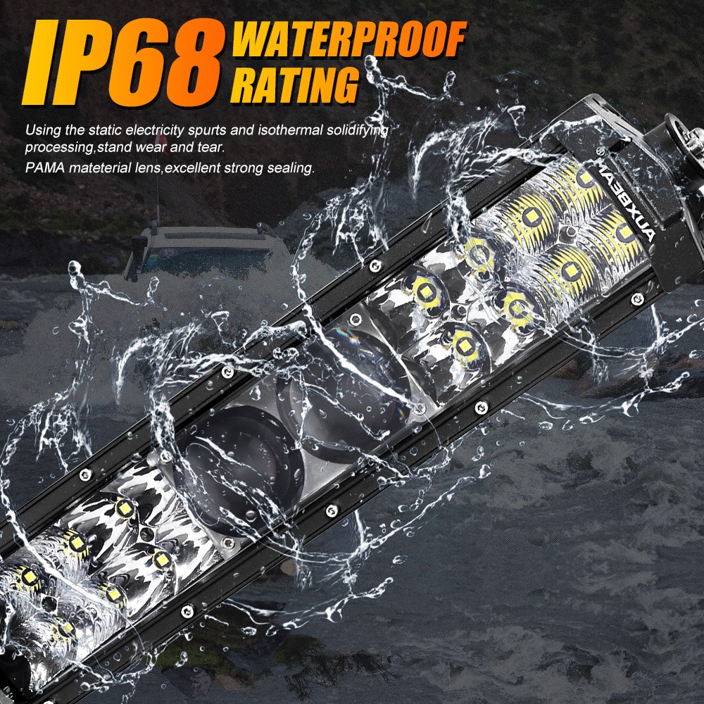 AUXBEAM 5D-PRO 12″ 22″ 32″ 42″ 52″ LED Work Light Bar Driving Truck ATV Offroad