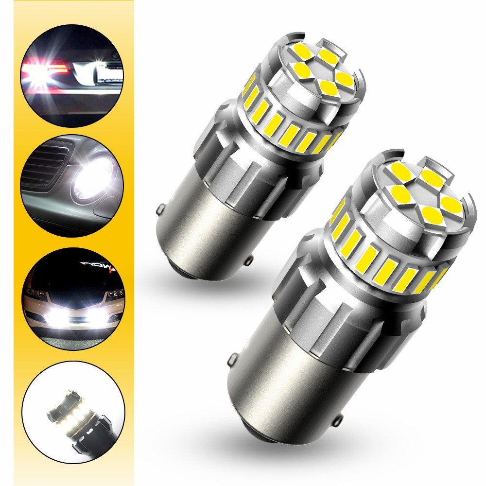1156 7506 BA15S LED Reverse Backup Light Bulbs Super Bright 6500K White 2800LM