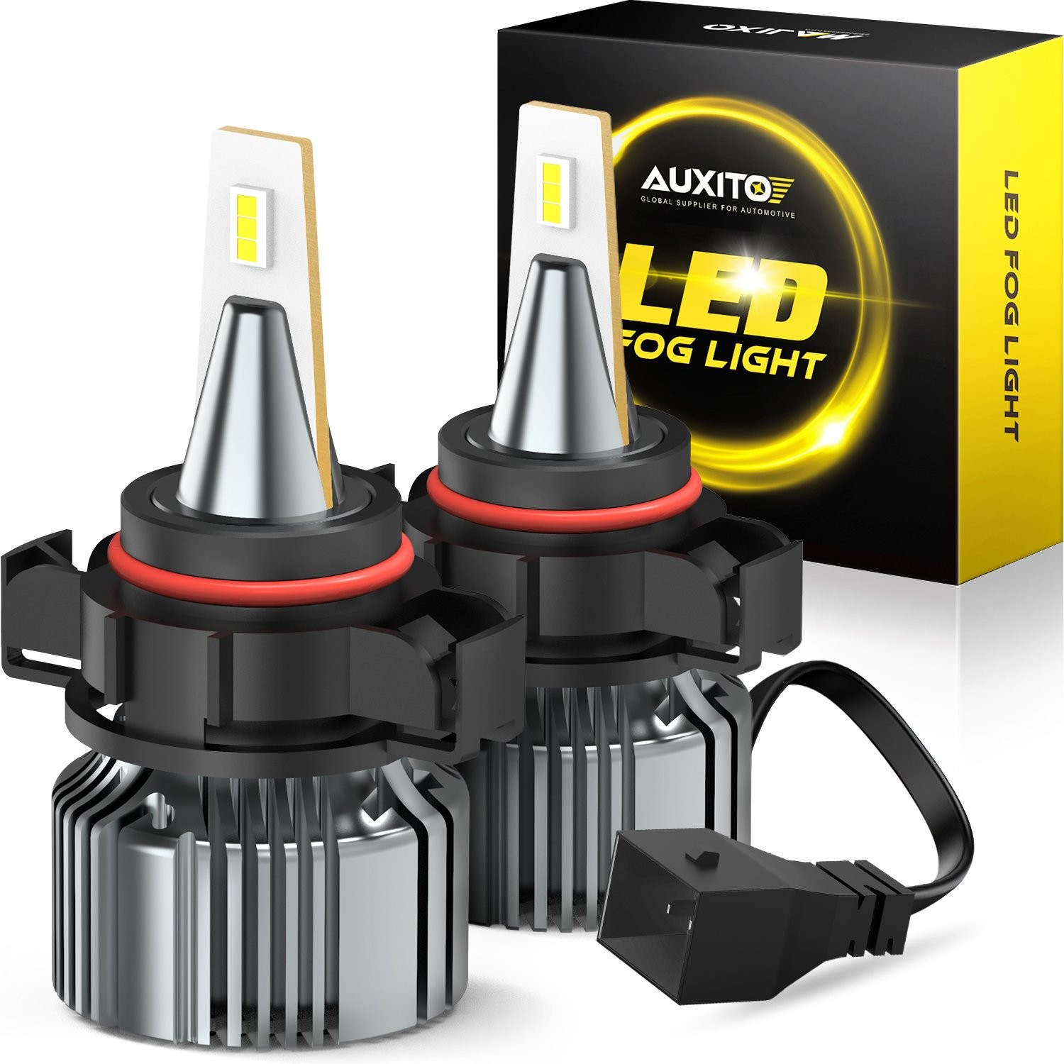 AUXITO PSX24W 2504 LED Fog Light Bulb Driving DRL 28W Kit White Super Bright EAG