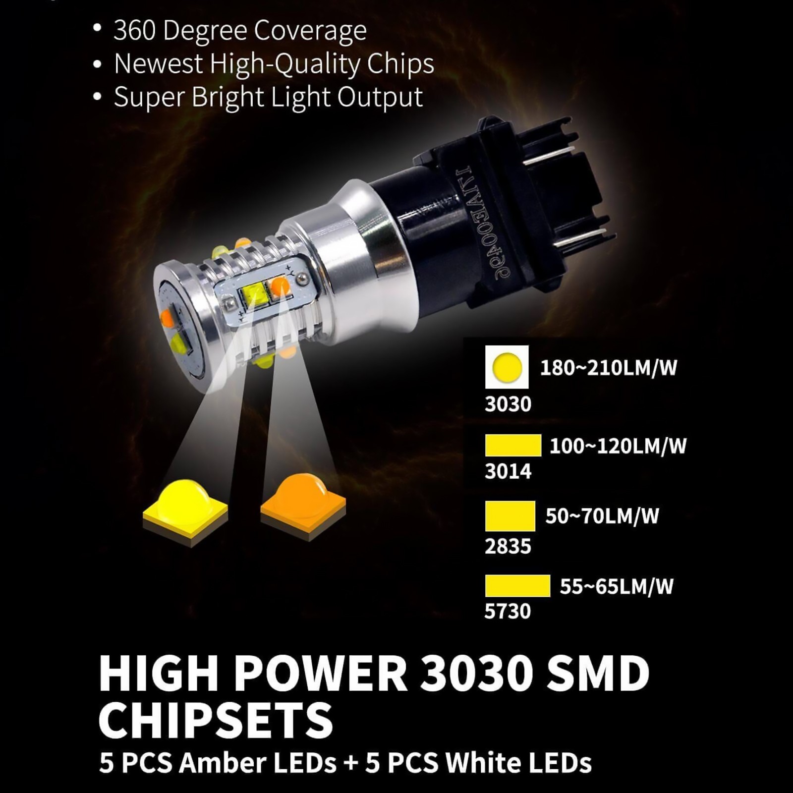 1000LM Lumens LED Turn Signal Light Switchback for Chevy Silverado 1500 99-13 z