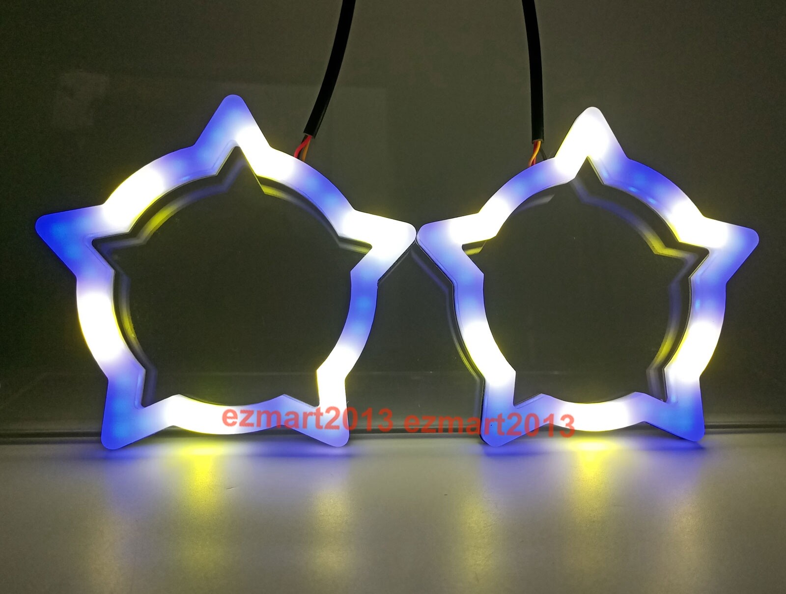 Flow chasing RGB star halo Dream color Turn Signal Flash Demon eye bluetooth DRL