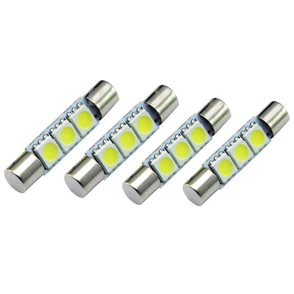 16X 5050 3-SMD 31mm 6641 Fuse LED Bulbs Vanity Mirror Light Sun Visor Lamp White
