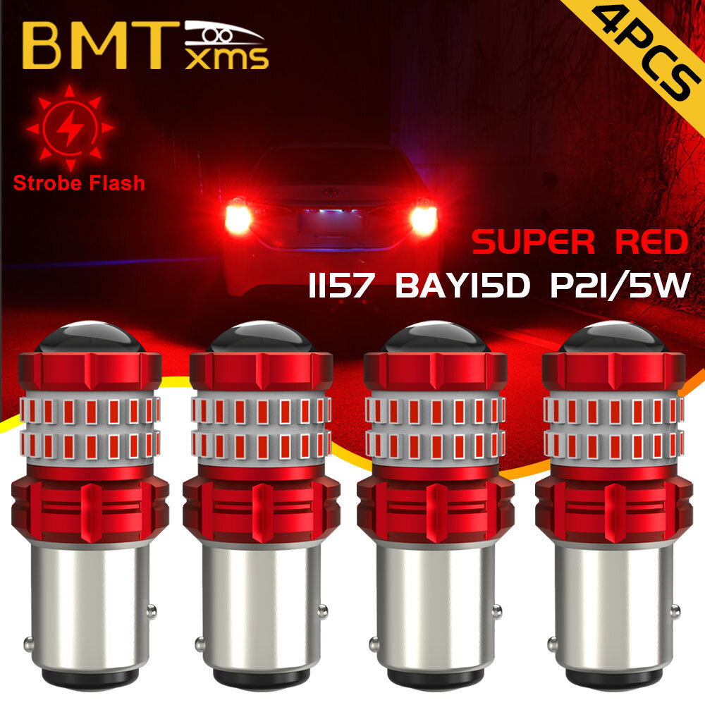 RED Flash LED Brake Stop Light 1157 for Hyundai Sonata Santa Fe 2001-19 Elantra