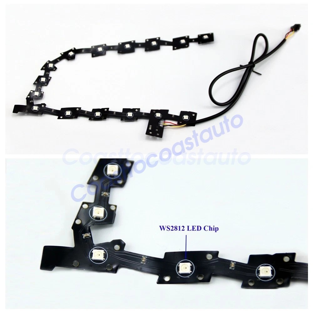 For 11-20 Chrysler 300 C S RGBW LED Headlight DRL Board Halo Ring Kit App